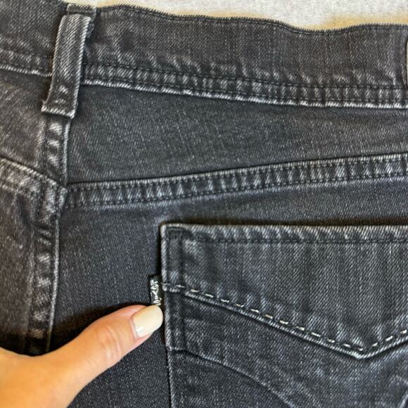 Levi’s 505 Straight Leg Jeans Women’s Size 12 Black Mid Rise Stretch Casual Mom - Picture 11 of 15